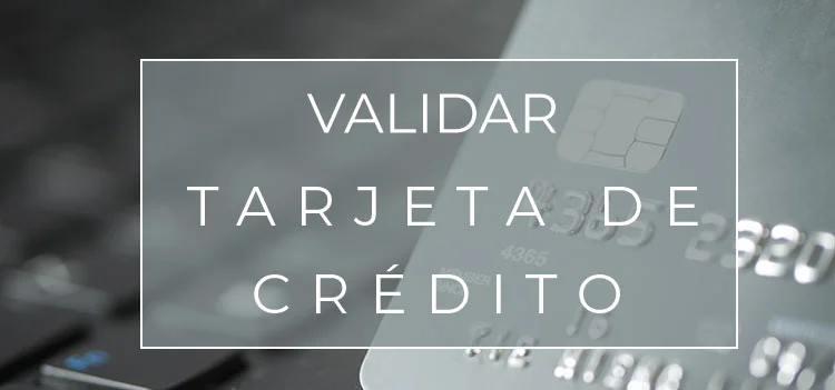 Validar tarjeta de crédito